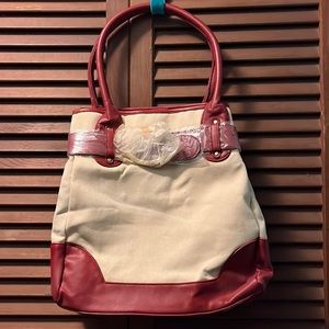 Belted tote bag